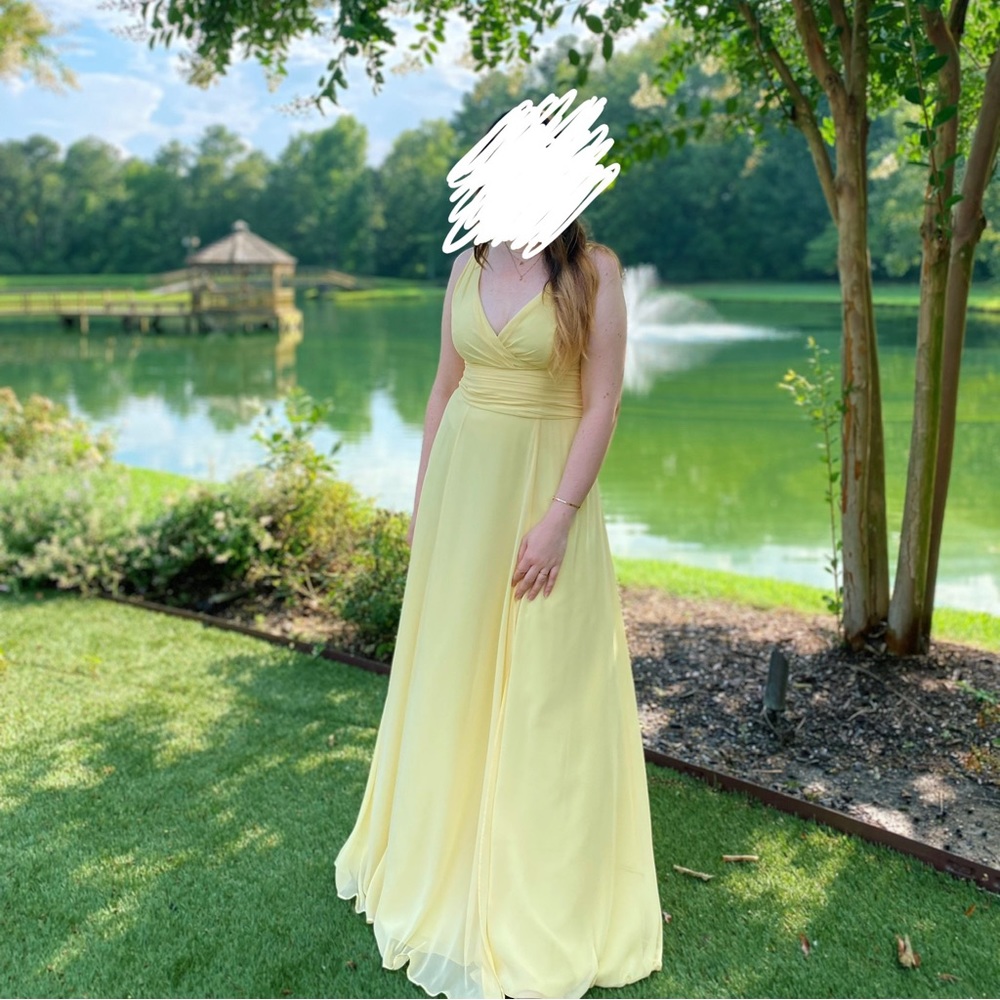 David’s Bridal Canary Yellow Bridesmaid dress